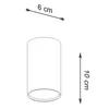 Stropné svietidlo LAGOS 10 biele 1xGU10 10W oceľ 10x6x6cm Náhľad obrázku produktu 7