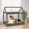 vidaXL Letto per cani grigio 101x70x90 cm in legno di pino Anteprima dell’immagine prodotto 2