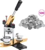 stroj na výrobu odznakov vidaXL s 500 gombíkovými dielmi 58 Náhľad obrázku produktu 8