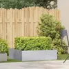 vidaXL Pflanzkübel 100x100x30 cm Verzinkter Stahl Produktbild-Vorschau 3