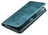 A teal flip cover case for a smartphone, shown from a diagonal angle. Produktbild-Vorschau