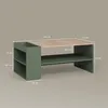 Couchtisch Livinity Piave Grün mit Regalen, Model 58834 Produktbild-Vorschau 3