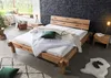 MASSIVMOEBEL24 Balkenbett Zerreiche 140x200 natur geölt Produktbild-Vorschau 1