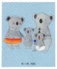 Mr. & Mrs. Panda Decke Koala Familie - Blau Pastell - Produktbild-Vorschau 1