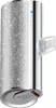 A silver power bank with a glittery surface and a clear plastic cap on one end. Podgląd zdjęcia produktu