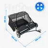 HW-SWEEPER zbieraczka do liści do traktorka 370 L, Podgląd zdjęcia produktu 2