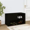 vidaXL Botník černý 80x35x45 cm Dřevěný materiál Náhled obrázku produktu 3