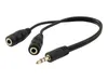 Equip 147941 Equip Audiokabel Splitter 3.5mm 1x St/2x Bu Productafbeelding-voorbeeld 1