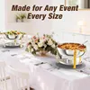 WARMOUNTS Chafing Dish Set 4er 7,6L Edelstahl Gold, Buffet Produktbild-Vorschau 4