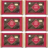 A top-down view of six packages of Lambertz Dominos chocolate bars arranged in a 2x3 grid on a white background. Anteprima dell’immagine prodotto