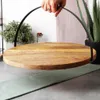 H&S Decoration talerz na ciasto z drewna mango 38 cm Podgląd zdjęcia produktu 9