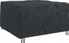 vidaXL Copridivano nero a tinta unita 150 x 150 x 75 cm Anteprima dell’immagine prodotto 1