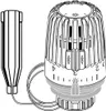 Heimeier-Thermostat-Kopf Typ K weiß mit Fernfühler Produktbild-Vorschau 3