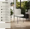 tectake® Polsterstuhl Tessa ergonomische Form mit hoher Produktbild-Vorschau 2