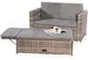 Mucola Gartenmöbel Polyrattan Lounge Sessel Sofa Bank Tisch Produktbild-Vorschau 8