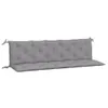 A long, gray bench cushion with tufted detailing and ties on the left side, presented against a white background. Náhľad obrázku produktu