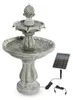 Solarbrunnen für draussen mit zweifach Wasserspiel Höhe Produktbild-Vorschau 2