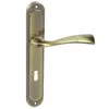 A close-up studio shot of a door handle with a keyhole on a white background. Produktbild-Vorschau