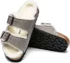 Birkenstock 1017403 Herren-Pantoletten in Grau – schmale Produktbild-Vorschau 45