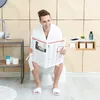 Porte-papier toilette en bambou avec étagère Voir les images du produit 3