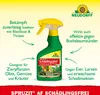A product shot of a spray bottle with descriptive text and arrows pointing to different features. Produktbild-Vorschau