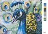 Zuty - Malen nach Zahlen - PFAU, 40x50 cm, ohne Keilrahmen Produktbild-Vorschau 3