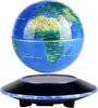 A levitating globe is displayed above a black base with blue LED lights. Náhľad obrázku produktu