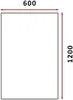 A diagram showing the dimensions of a rectangular table. Produktbild-Vorschau