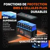 Batterie LiFePO4 24 V 100 Ah avec BMS 2560 Wh, accumulateur Voir les images du produit 5