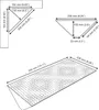 Diagrams and illustrations of acoustic foam corner bass traps with dimensions. Podgląd zdjęcia produktu