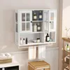 MODFU Wandschrank mit Glastür,Hängeschrank mit Produktbild-Vorschau 4