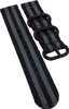 Minott Uhrenarmband schwarz/grau Textil Metallschlaufen Produktbild-Vorschau 1