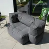 HOME DELUXE Outdoor Sitzsack HEAVEN - Anthrazit - 76 x 152 Produktbild-Vorschau 4