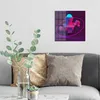 DEQORI Glasbild Echtglas 30x30 cm 'Collage mit Büste' Produktbild-Vorschau 3