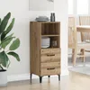 vidaXL Kredens dębowy Artisan 34 x 34,5 x 90 cm materiał Podgląd zdjęcia produktu 4
