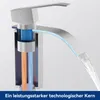 Wasserfall Waschtischarmatur, 304 Edelstahl Gebürstet, Produktbild-Vorschau 5