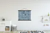 MuchoWow® Textilposter Blumen - Blau - Muster - Figuren Produktbild-Vorschau 2
