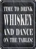 vianmo Blechschild 40x30 cm time drink Whiskey and dance Produktbild-Vorschau 1