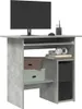 Scrivania grigio cemento 80x45x74 cm materiale a base di Anteprima dell’immagine prodotto 1