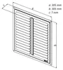 Rejilla de ventilación Haco, cubierta, modelo NVM, 300 x Vista previa de la imagen del producto 2