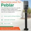 Supporto Peblar Wallbox nero - colonna di montaggio in Anteprima dell’immagine prodotto 8