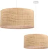 Two rattan pendant lamps are shown against a white background. Produktbild-Vorschau