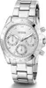 A close-up studio shot of a silver Guess watch. Produktbild-Vorschau