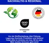 Marketing image with sustainability and origin certifications. Produktbild-Vorschau