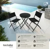 Ensemble table et chaises de jardin DUSSELDORF - noir Voir les images du produit 2