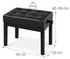 Sgabello per pianoforte Relaxdays, regolabile in altezza, Anteprima dell’immagine prodotto 4