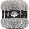 Alize 5x 100g Superlana Midi, filato, tinta unita, adatto Anteprima dell’immagine prodotto 1