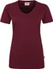 Women-V-T-Shirt Performance - Weinrot - Größe Xl Produktbild-Vorschau 1
