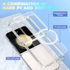 A clear phone case is shown layered over a phone, with labels pointing out its components. Náhled obrázku produktu