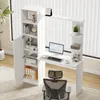 Flieks Schreibtisch mit Schrank und Ablageregal, Bürotisch, Produktbild-Vorschau 5